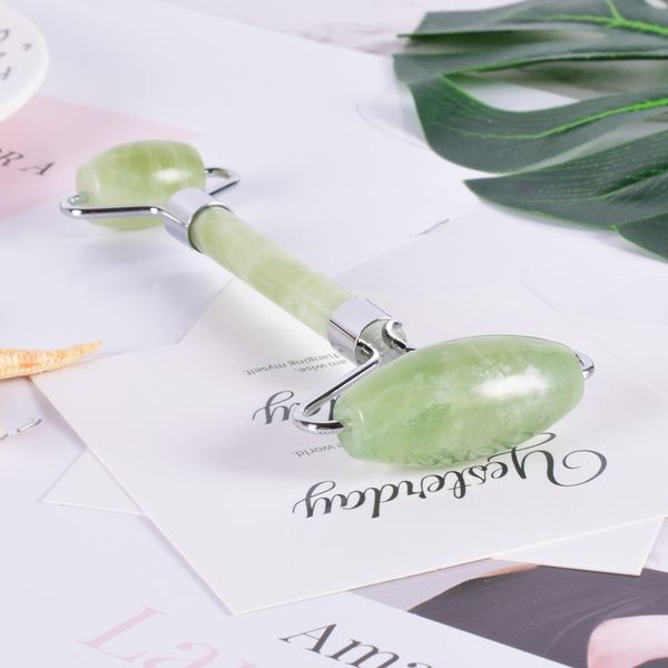 

2021 natural facial beauty massage tool jade roller face thin massager relaxation tool dropship face massager jade roller
