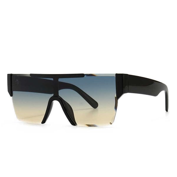 

flat trend modern charm sunglasses women's ins sunglasses 6126, White;black