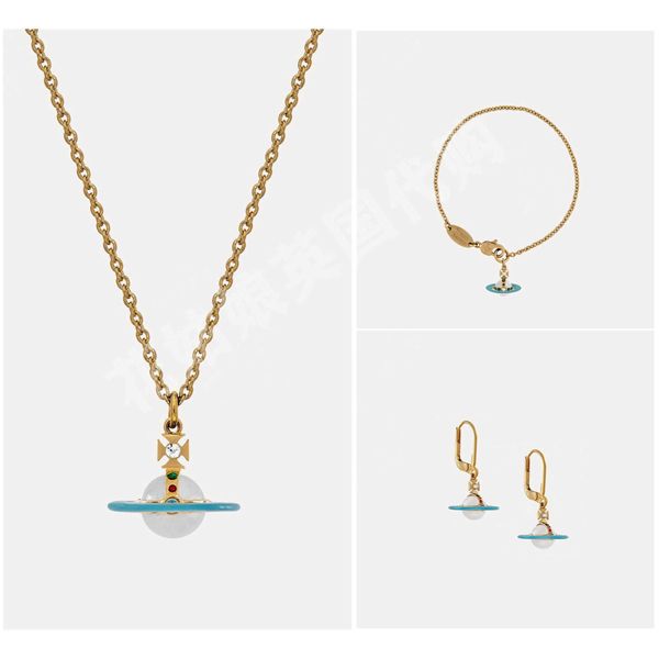 

westwood uk replica original orb necklace earrings bracelet, Silver