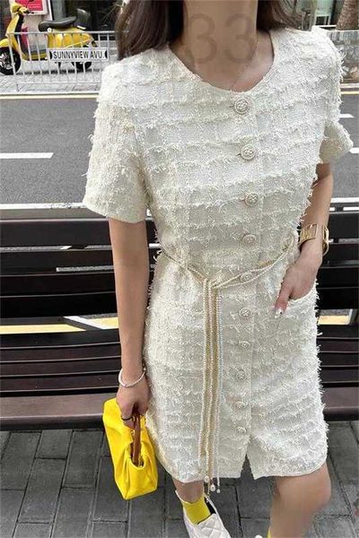 

urban dresses designer 2023 summer for women new cccc tweed dress dinner party high-end ootd fashion wedding mother's day gift oe9a, White;black