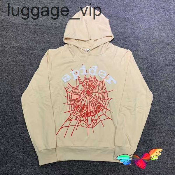 

men's hoodies sweatshirts khaki young thug spider hoodie men women 1 white foam print red cobweb sp5der hip hop 555555 pullovers sweats, Black