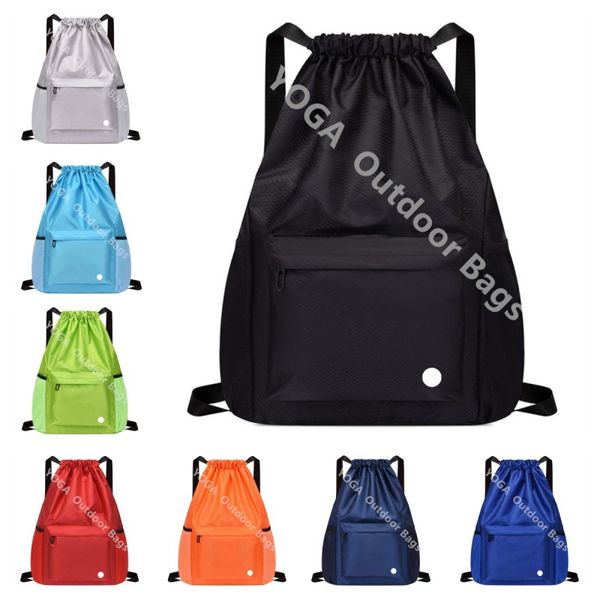 

new ll solid color designer yoga bag casual simple portable sports bag outdoor fitness large capacity basketball bag bags