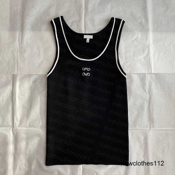 

designer t shirt women breathable knitted tee spring summer tank woman vests, White