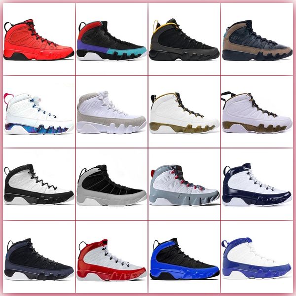 

9 9s jumpman basketball shoes men og designer retro light olive particle fire red change the chile world gym university gold blue particle g