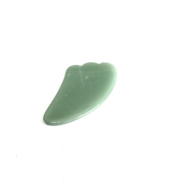 

2020 white pink rose quartz green agate dongling jade guasha board natural stone scraper gua sha tools