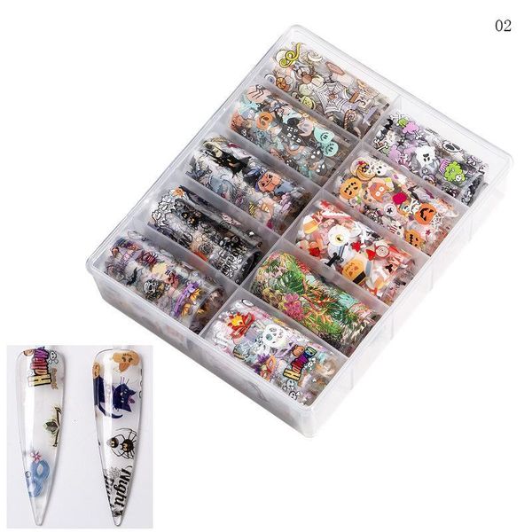 

2020 christmas decorations for nails mix colorful transfer nail foil sticker snow flower elk gift santa paper