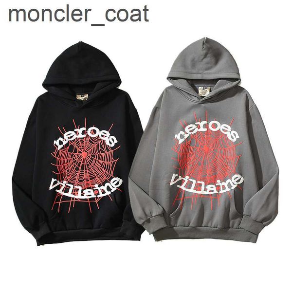 

men's hoodies sweatshirts stars' same style men's and women's hoodie 555555 spider web hoodie plush coatkwgh, Black