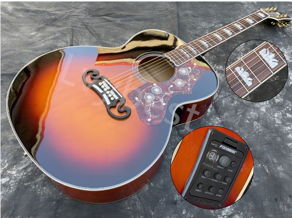 

vs finished high level acoustic guitar, spruce board red pickguard rosewood fingerboard, available for one-time shipment