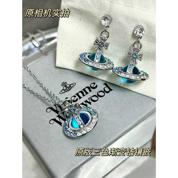 

original western queen mother necklace with meat mark blue planet necklace with meat mark western queen mother necklace saturn necklace, Silver