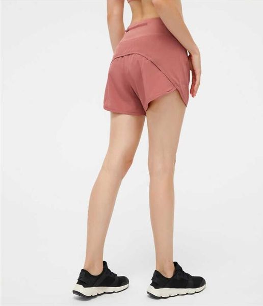 

women's lu-33 yoga shorts pants pocket quick dry sports apparel fashion sports apparel breathable fitness high elastic waist tights