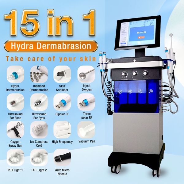 

ultrasonic oxygen spray for skin rejuvenation hydro water microdermabrasion machine fits all skin types and improves acne and facial lines