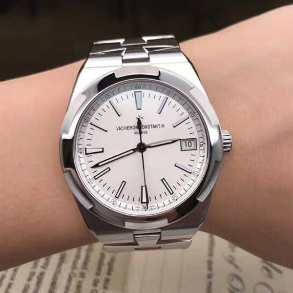 

moissanite luminous wrist watches v c seaovers diamond cal.1120qp h79c iced out bezel gift watch for man vachercon, Slivery;brown