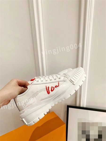 

2023 new designer shoes women trainer sneaker multicolor classic retro thick sole elevated training shoe rubber canvas, Black