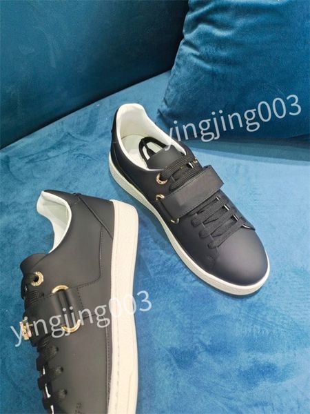 

2023 new luxurys designer sneakers sneakers women casual shoes lady lambskin calfskin shoe retro style fashionable, Black