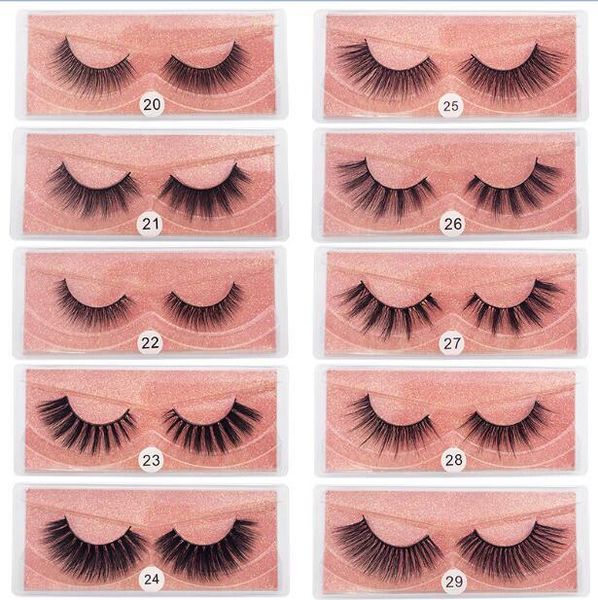 

3d mink eyelashes wholesale natural false eyelashes 3d mink lashes soft make up extension makeup fake eye lashes