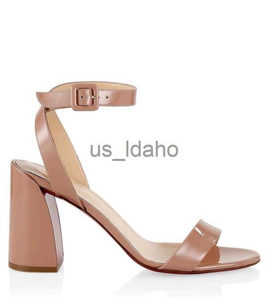 

sandals women luxury brands sandals chunky heeled high heels miss sabina summer cool shoes patent leathers sandal 35-43 j230616, Black