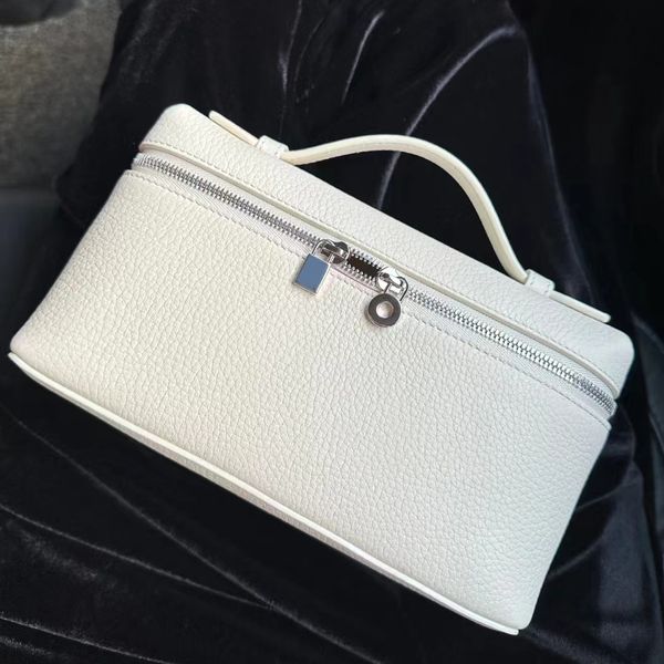 

luxury mens loro piana extra pocket l19 bag handle womens leather purse clutch bags cosmetic vintage tote crossbody hand bag camera designer