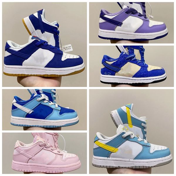 

designer kids baby shoes for boys girls sports black white chunky low cows trainers boy and girl athletic outdoor sneakers youth basketball