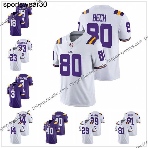 

burreaux 9 joe burrow college football jersey thaddeus moss lsu tigers patrick peterson morris claiborne delpit chris curry derrius guice bi, Black;red
