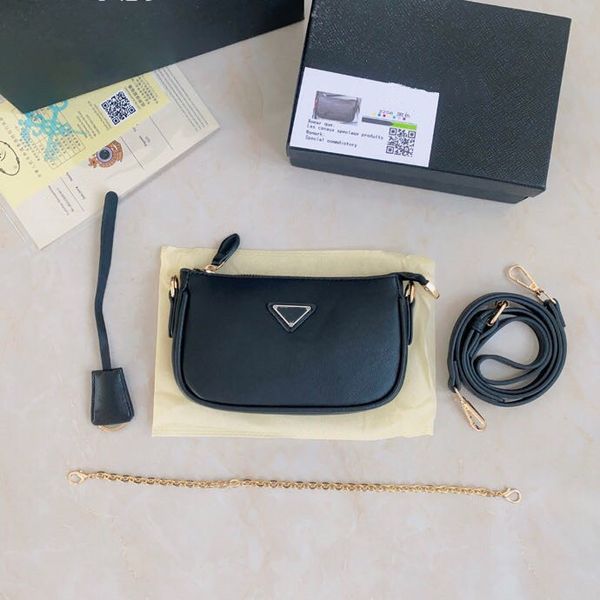 

brand women's messenger bags handbags small square bag fashion trend triangle logo single shoulder crossbody bag for gril with box 1592