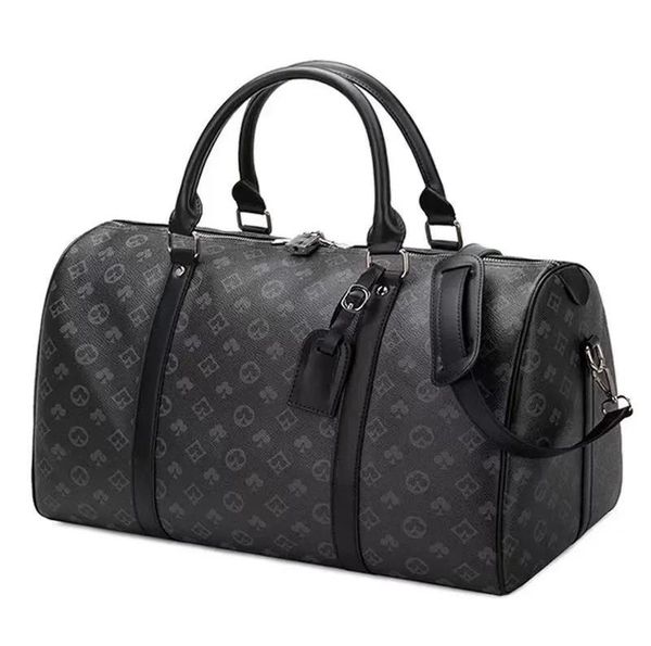 

men duffle bag women travel bags hand luggage travel bags men pu leather handbags large bags totes 55cm purse crossbody bag