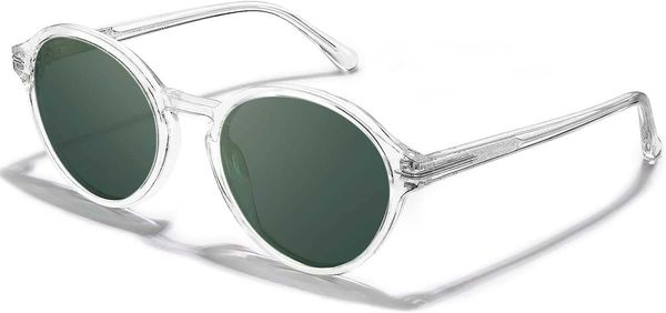 

retro polarized sunglasses women's small and medium face uv protection, handmade acetate fiber frame sunnies ca5285 15j9, White;black