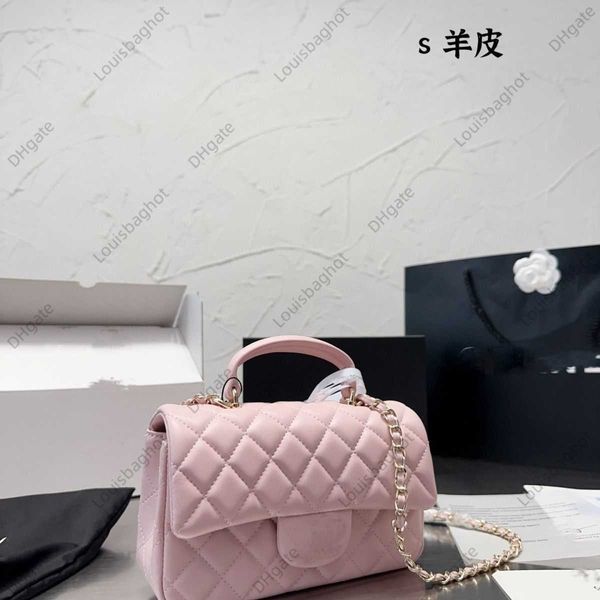 

chain bag diamond grid one shoulder crossbody fashionable and trendy women's bag handheld new small sachet square and chubby