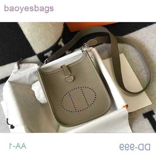 

designer bag mini h tote 2023 evelynbag women's bags real genuine leather totes hand sewn wax thread single shoulder messenger togo wit