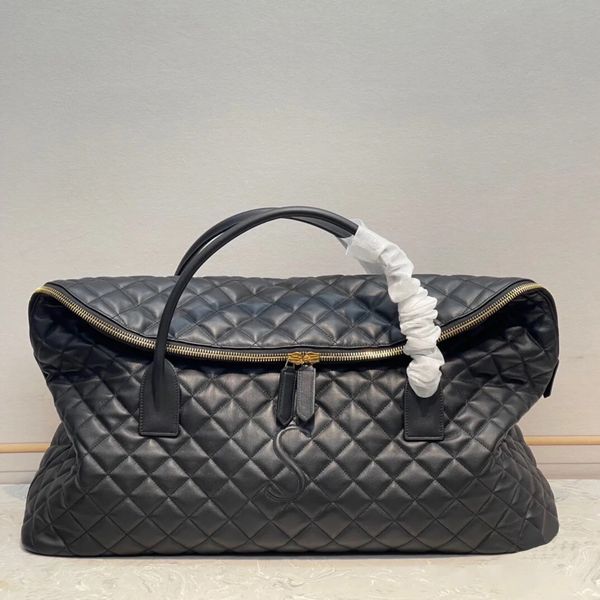 

luxury es quilted leather travel bag womens keepall sport tote clutch summer beach bags mens shopping crossbody hand bag designer city large