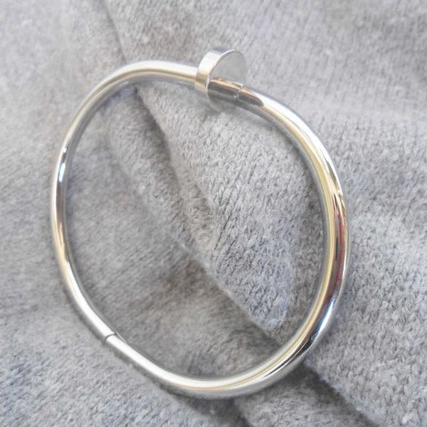 

designer card nail stainless steel bracelet mud diamond fashion can be made, Black