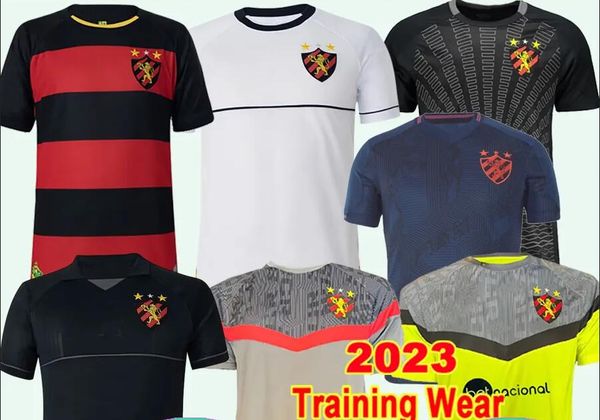 

23-24 recife thai quality soccer jerseys customized football local online store yakuda 9 trellez 90 andre 77 silva 94 paulinho 99 mikael 30, Black;yellow