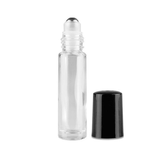 

2020 500pcs 5ml frosted glass essential oil bottles portable cosmetic steel roller roll-on bottle new