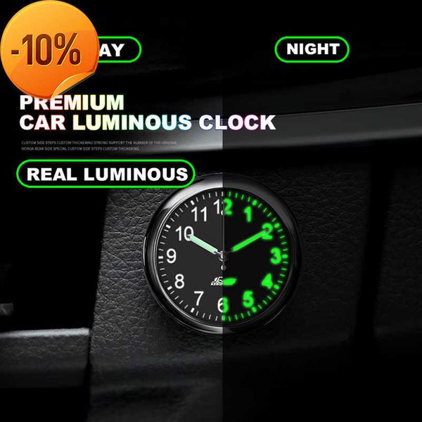 

new super bright luminous car gauge clock mini auto decoration gift automobiles air outlet quartz watch car styling for all car