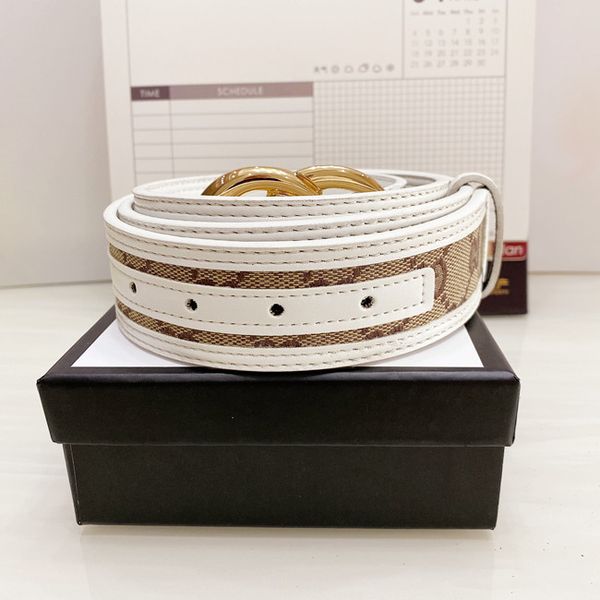 

mens fashion patchwor belt luxury men designers women jeans belts snake big gold buckle cintura with box size 95-125cm, Black;brown