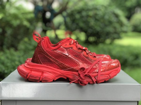 

designer shoes monocolor mesh rub red outdoor sneaker sports with original box