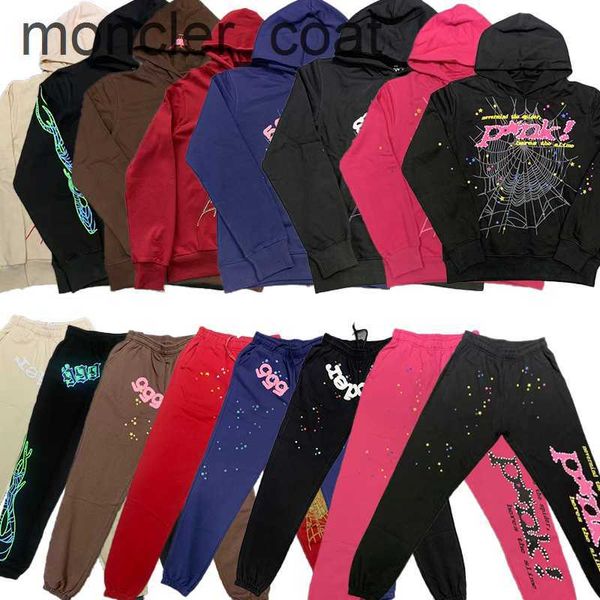

mens hoodies sweatshirts spider hoodies designer mens pullover red sp5der young thug 555555 angel hoodies men womens hoodie embroidered spid, Black