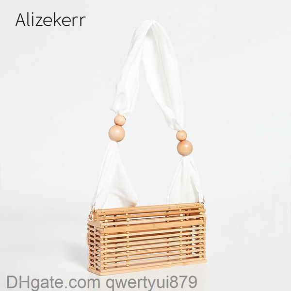 

stuff sacks 2020 new bamboo beach bag women vintage wooden beaded hand woven cover straw bag ladies casual basket shoulder bag holiday qwert
