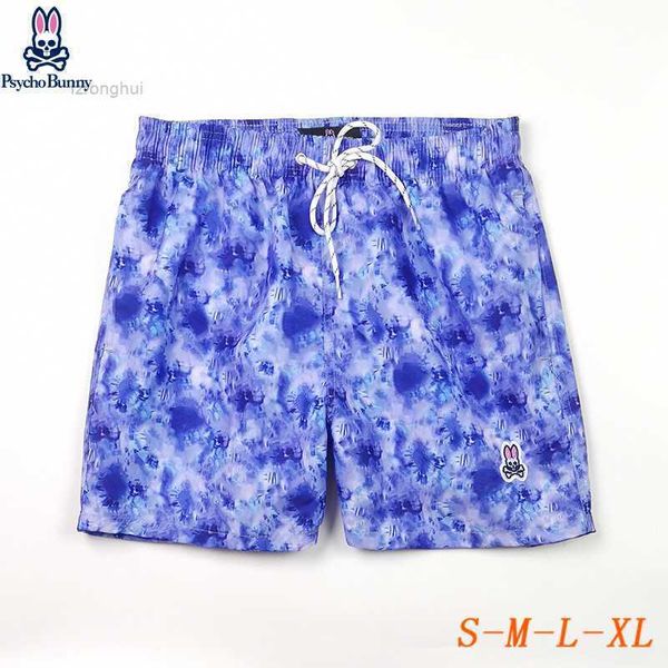 

men's shorts mens fashion beach pants skull rabbit psycho bunny surf quick dry european and american style 7 mk5h, White;black