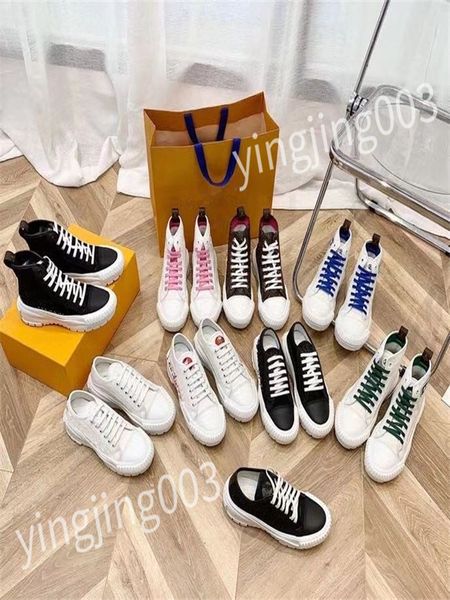 

luxury women casual shoes designer sneakers lady lambskin calfskin white shoe retro style fashionable quality size 35-41, Black