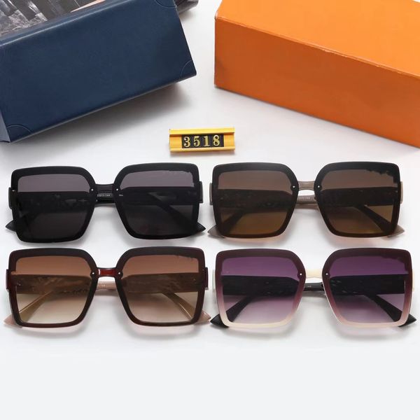 

2023 fashion couple luxurys designers sunglasses for women mens designer sun glasses outdoor drive holiday summer polarized woman sunglass, Black