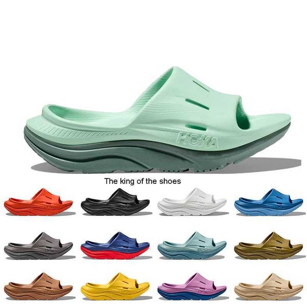 

hoka one orda recovery slide 3 designer slippers women mens hokas sliders triple white black pink purple yellow beige grey people sports san
