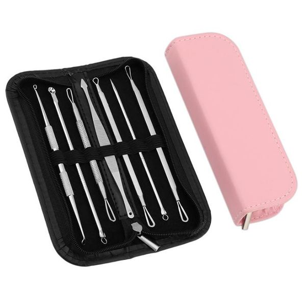 

2021 new blackhead remover tools kits pimple blemish extractor acne remover tool set make up beauty tool kit black head whitehead needle