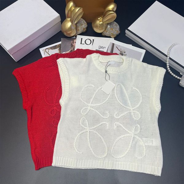 

fashion women knitted sweater vest 2023 spring autumn short loose vintage sweater sleeveless o-neck pullover female outerwear, White;black