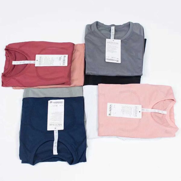 

women yoga sports long sleeve t-shirt gym wear swiftly women breathe shirts quick-drying long sleeve high elastic fabric lll-uuu