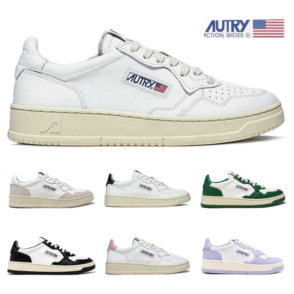 

designers running shoe men women autry flat lace up casual sneakers mens sapatos femininos fashion board trainers eur 36-43