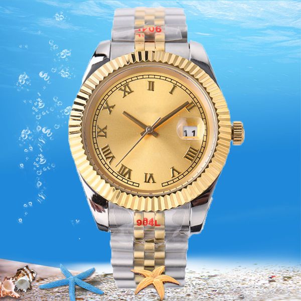 

men's movement automatic watch machinery 41mm sapphire mirror tag 904l stainless steel night waterproof designer lux couple 38mm aaa qu, Slivery;brown