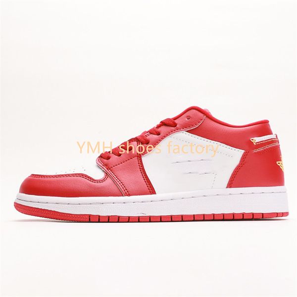 

basketball shoes sneakers 1s low cardinal white red crater bred toe panda team red 553558-607
