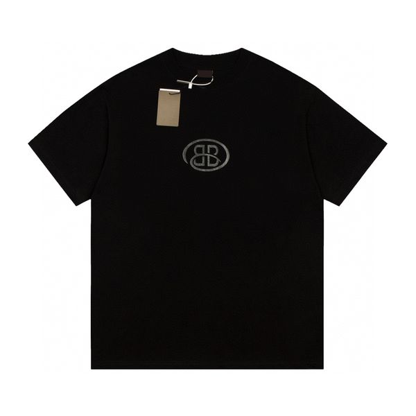 

tees men's plus polos round t-shirt plus size neck embroidered and printed polar style summer wear with street pure cotton 22mef, Black;brown