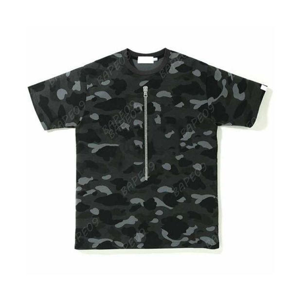 

mens t shirts designers summer loose shark printed t-shirts camouflage short sleeve high street casual t-shirt for men women 1osj, White;black