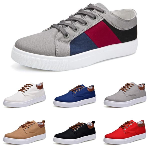 

casual shoes men women grey fog white black red grey khaki mens trainers outdoor sports sneakers size 40-47 color57